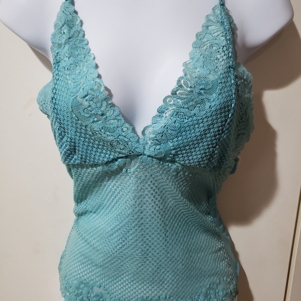 Carolina size medium blue halter top